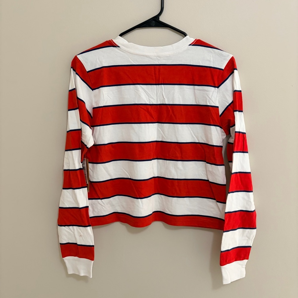Dickies Red and White Striped Shirt Junior Large - Picture 7 of 7